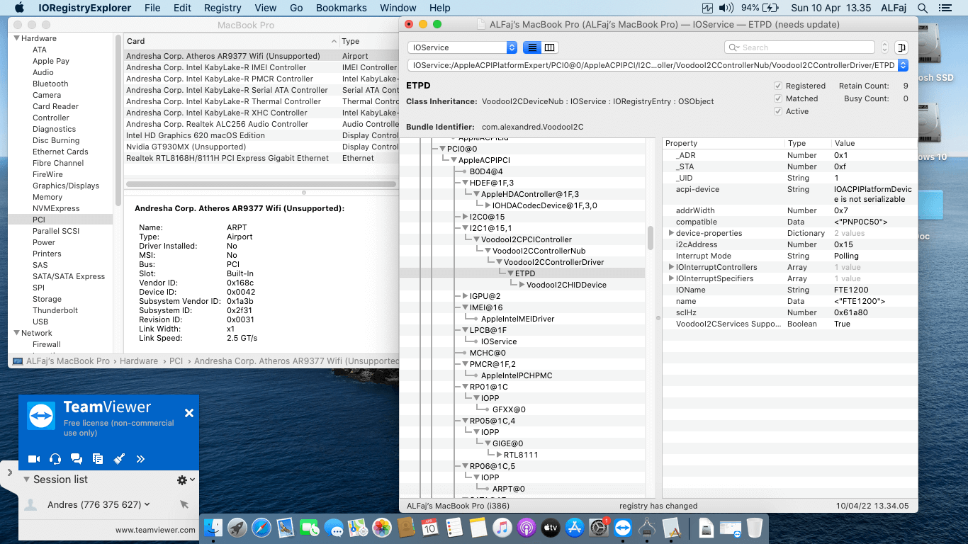 Asus A442UR GA041T 3rd [KabyLake R   Intel UHD 620 + I2C]   OpenCore 10